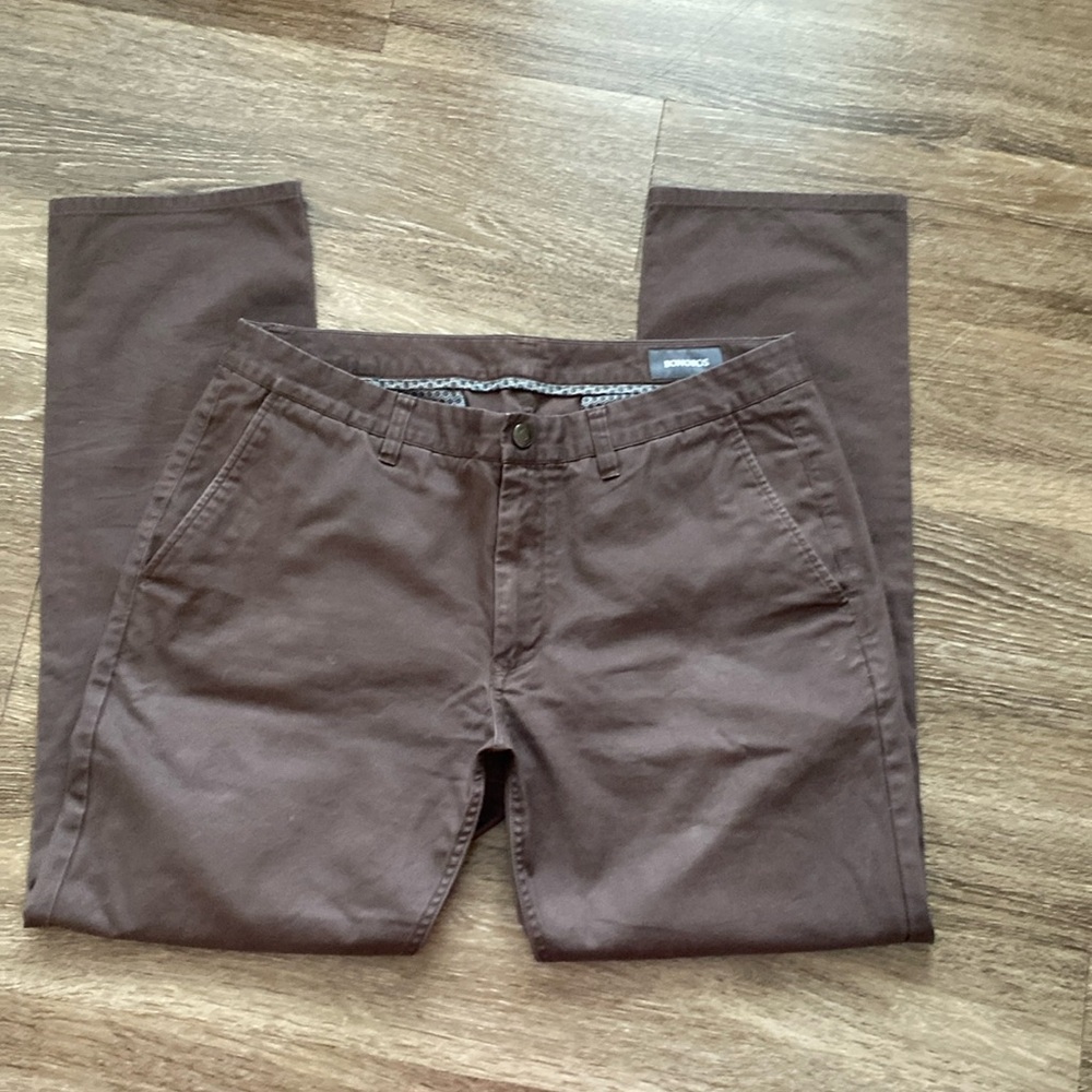 Bonobos Pants Mens 36 x 32 Slim Fit Dark Gray Casual Chinos Flat front pockets